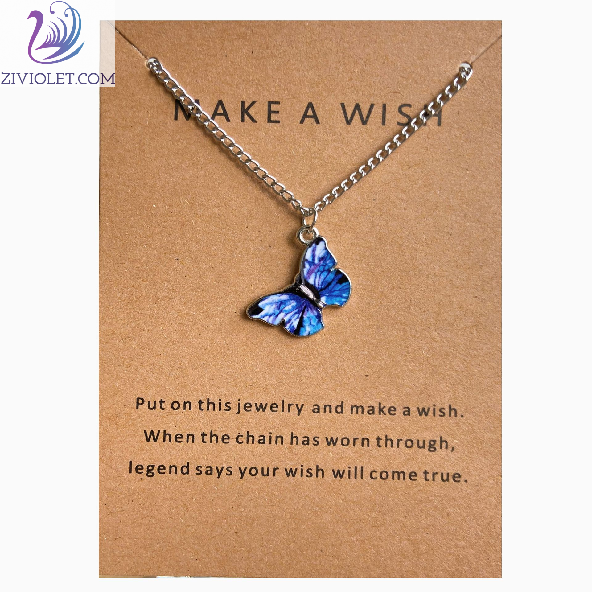 Bohemian fashion butterfly necklace-BUNNYKACHU