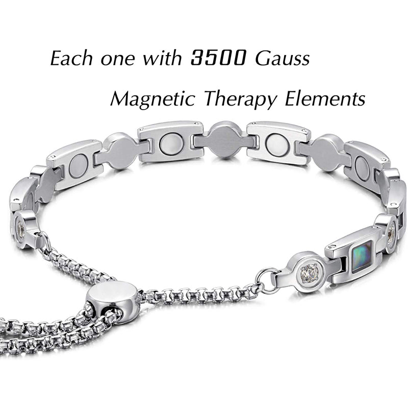 Women's magnetic healing stone titanium bracelet-BUNNYKACHU