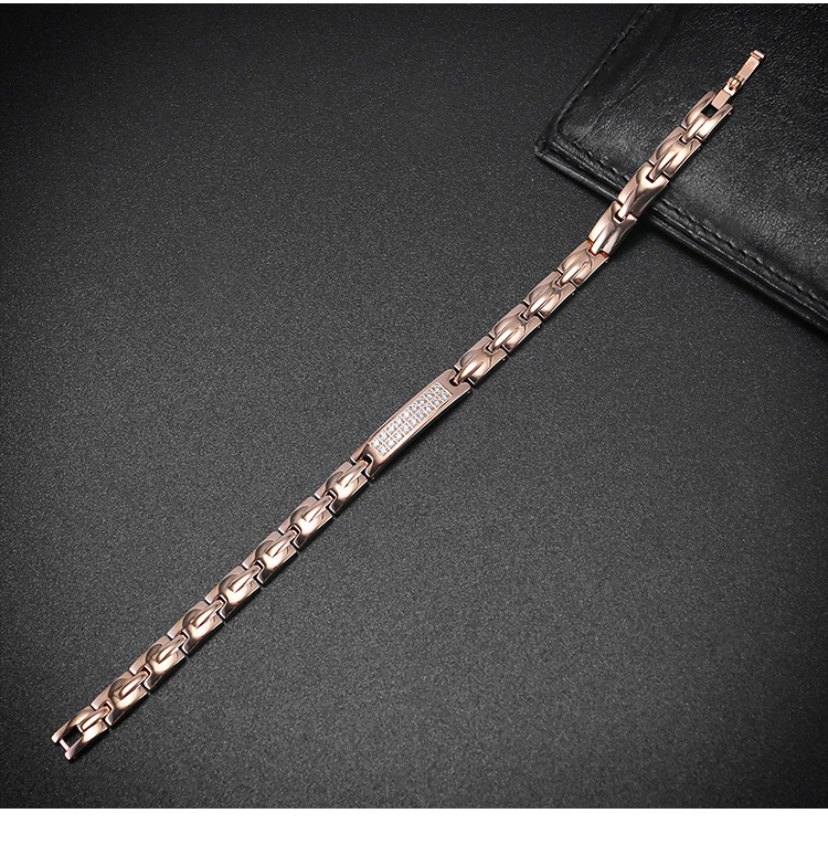 Women's titanium steel crystal magnetic therapy bracelet-BUNNYKACHU