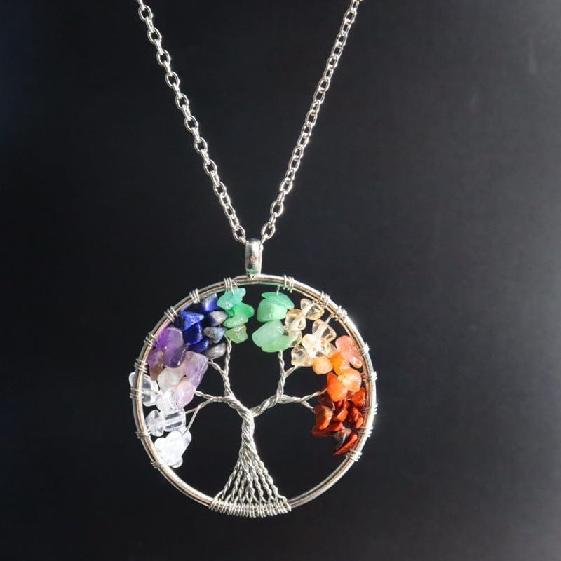 Tree of Life Crystal Necklace-BUNNYKACHU