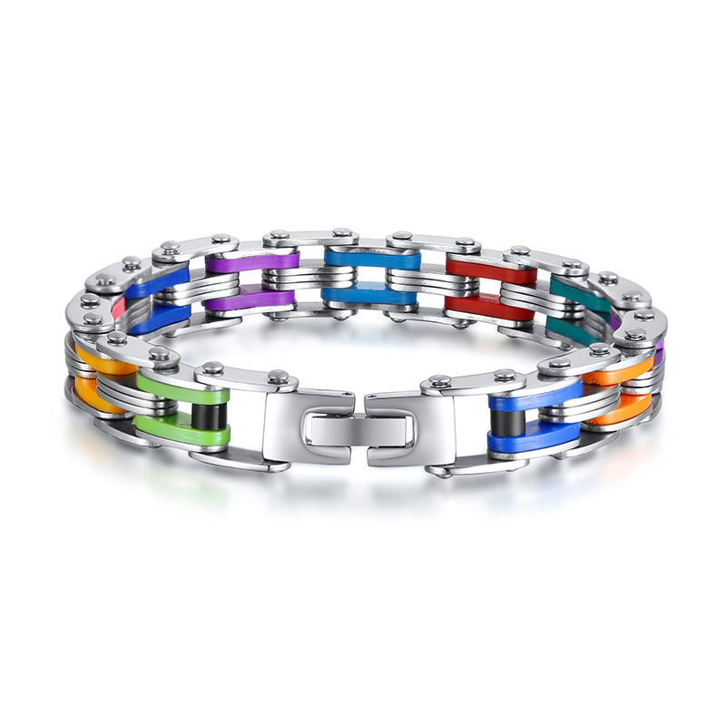 Men's titanium steel bicycle chain bracelet-BUNNYKACHU