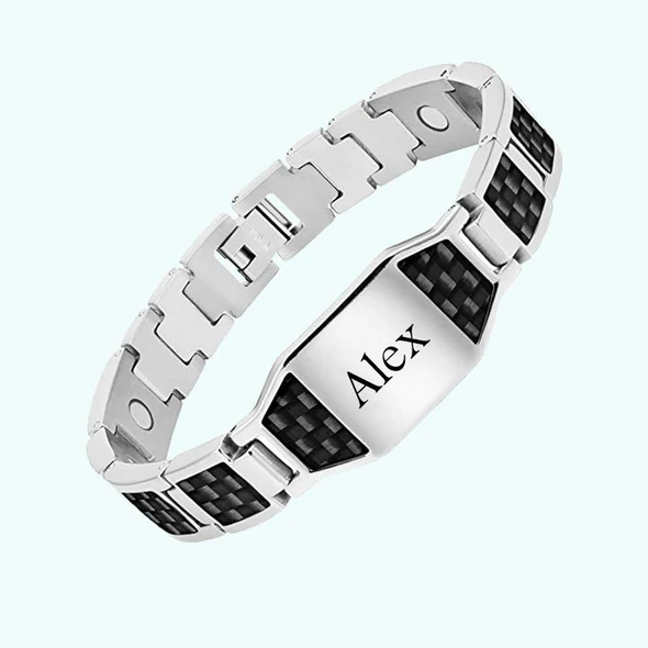 Personalized men's energy bracelet-BUNNYKACHU