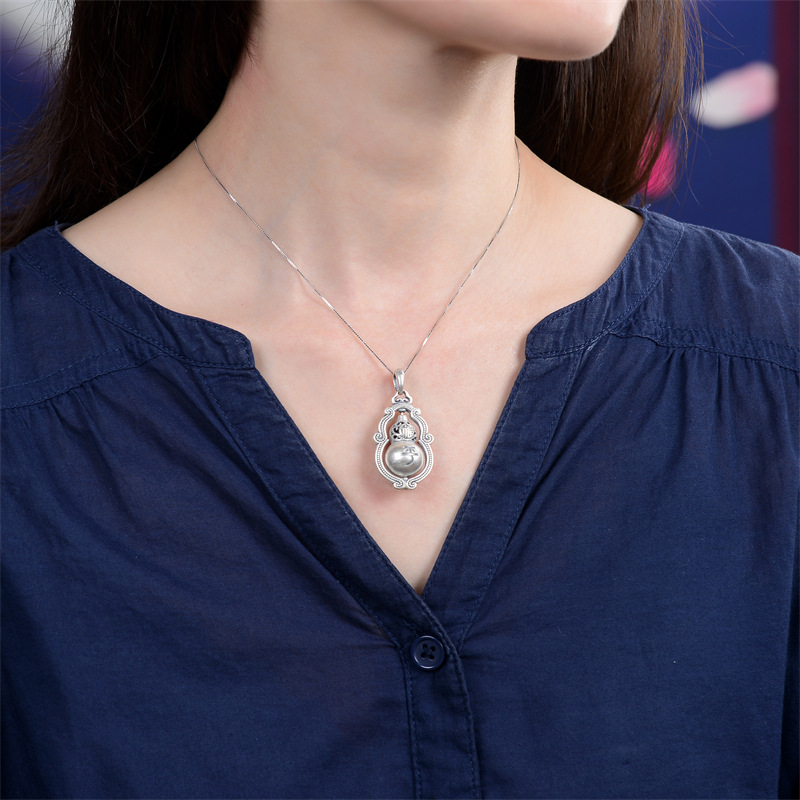 S925 silver gourd necklace-BUNNYKACHU