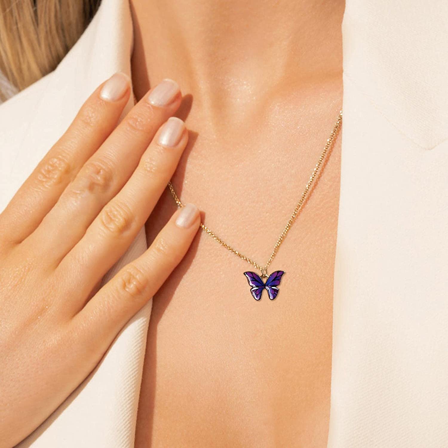 Bohemian fashion butterfly necklace-BUNNYKACHU