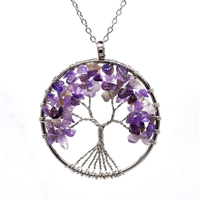 Tree of Life Crystal Necklace-BUNNYKACHU