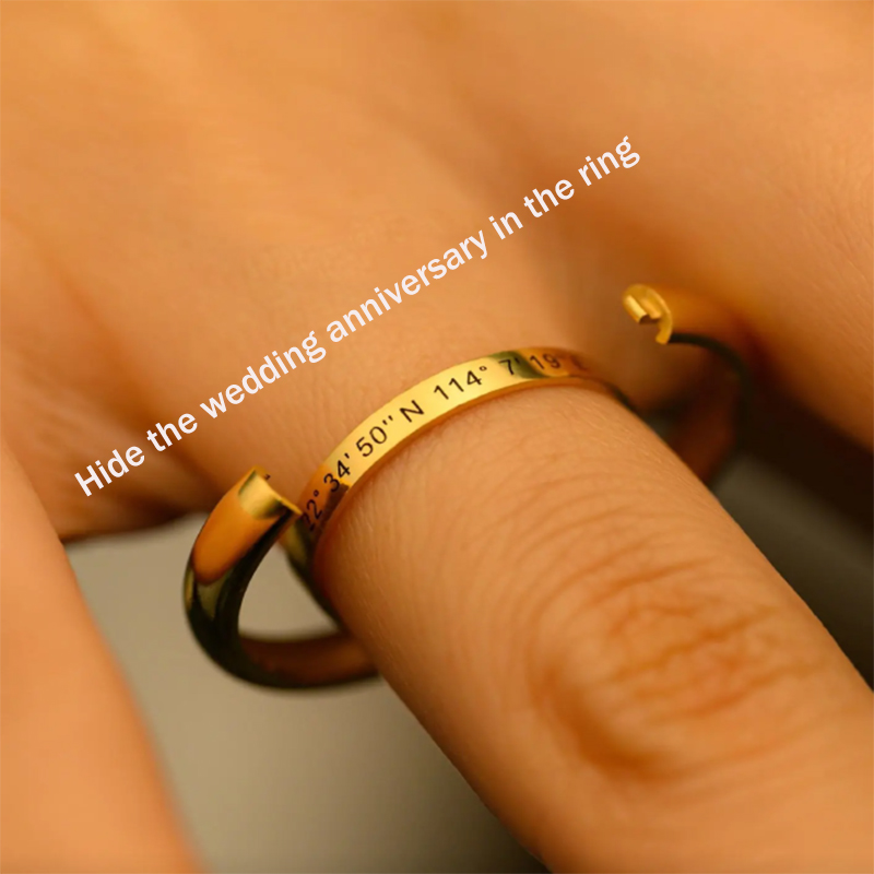 Custom Hidden Message Creative Couple Ring, hidden secrets in rings-BUNNYKACHU