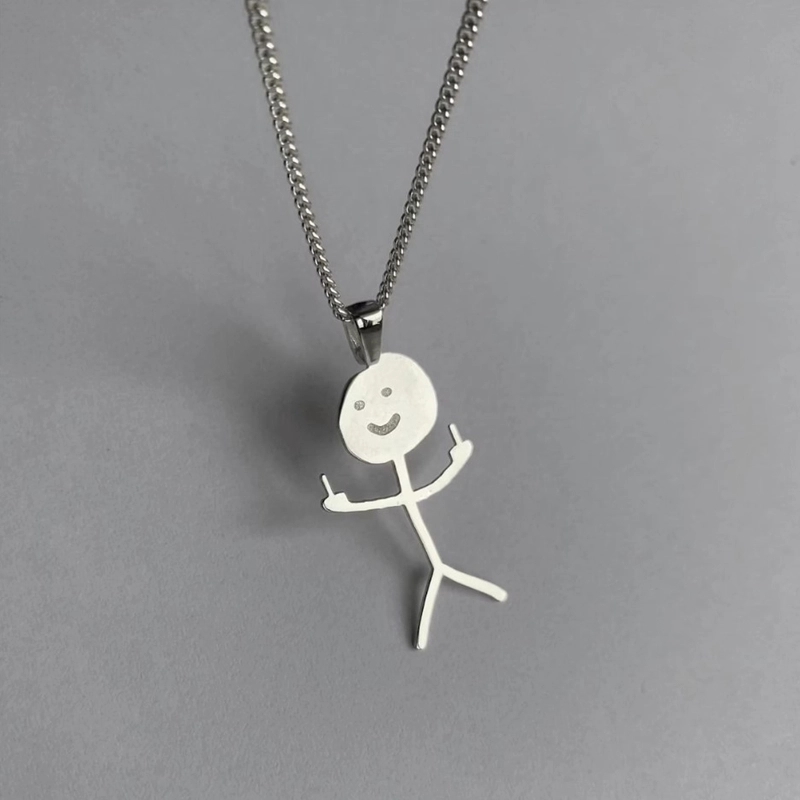 Funny Doodle Necklace-BUNNYKACHU