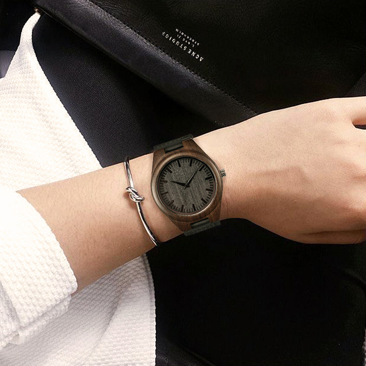 Father plot personalized engraved wooden watch-BUNNYKACHU