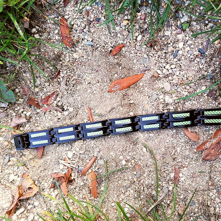 Black Titanium Magnetic Carbon 4 Elements Carbon Fiber Bracelet-BUNNYKACHU