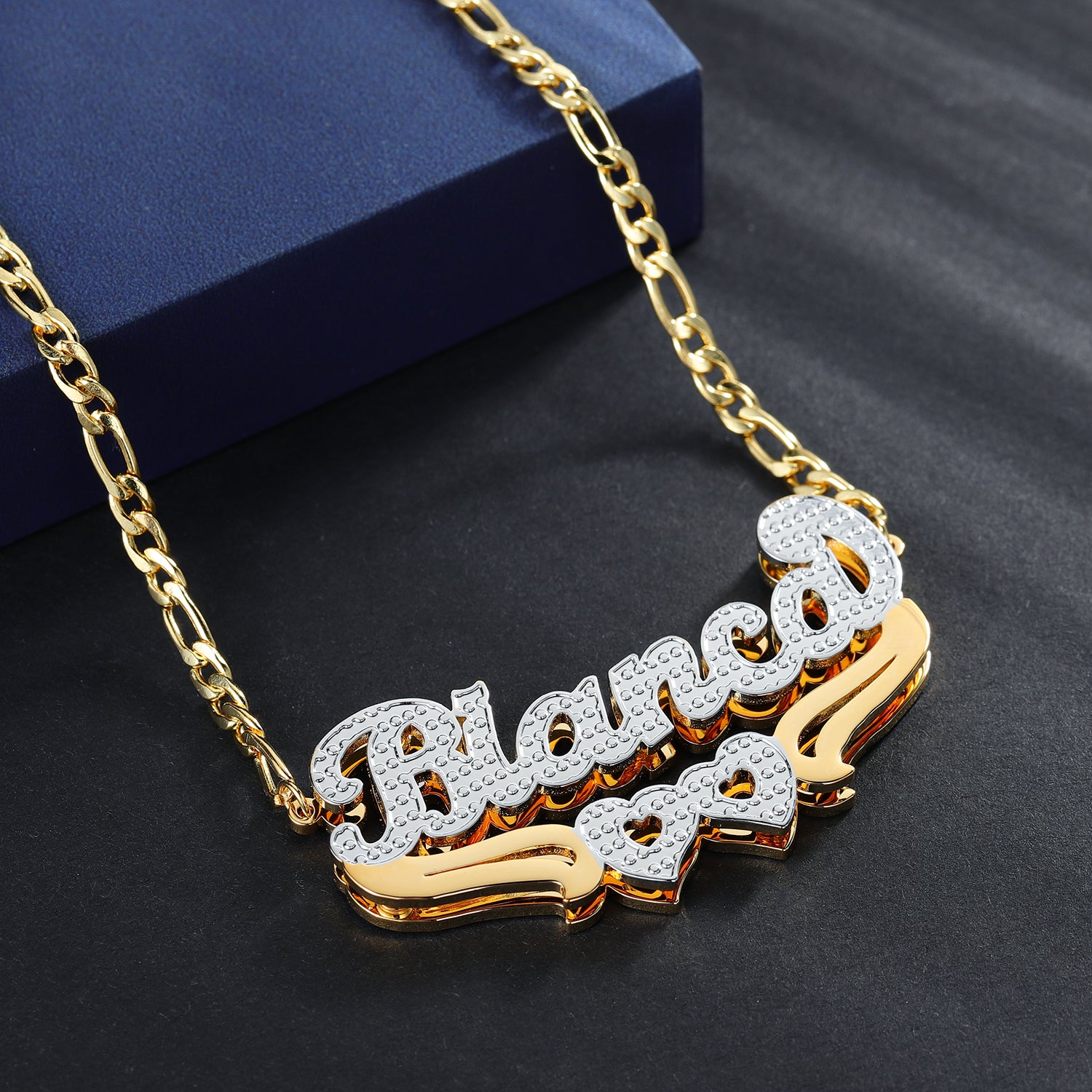 Double Plated Custom Name Necklace By C&L (Lifetime Gurantee)-BUNNYKACHU