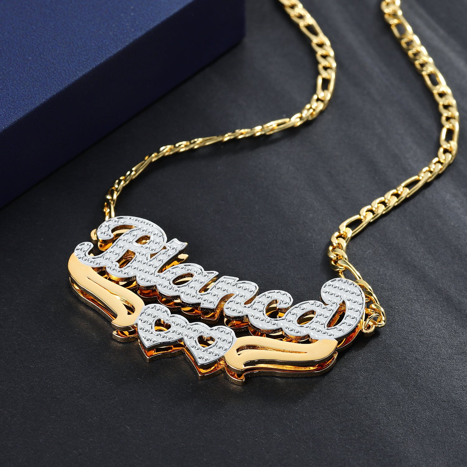 Double Plated Custom Name Necklace By C&L (Lifetime Gurantee)-BUNNYKACHU