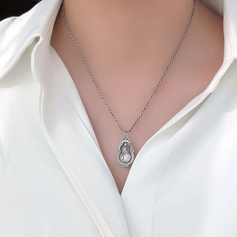 S925 silver gourd necklace-BUNNYKACHU