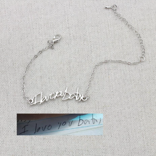 Personalized Kids Drawing Necklace-BUNNYKACHU
