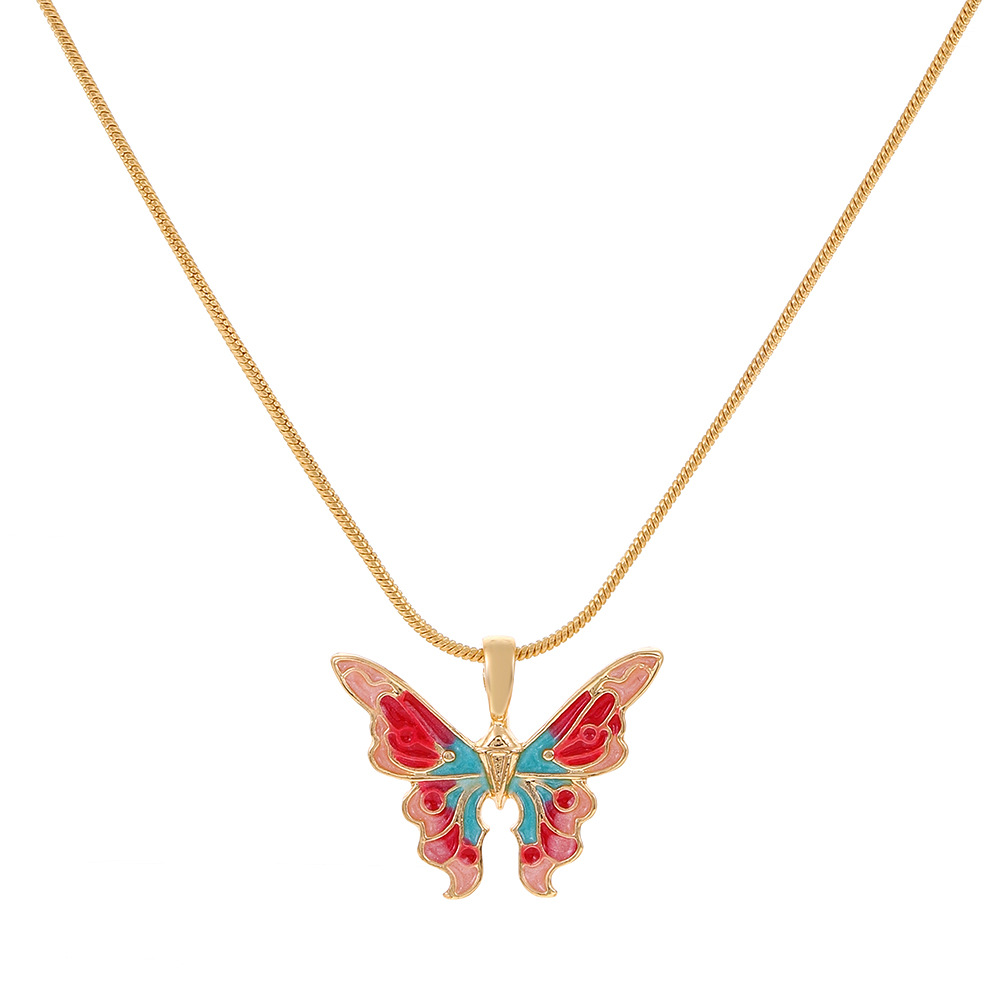 Fantasy Wonderland Rainbow Butterfly Necklace-BUNNYKACHU