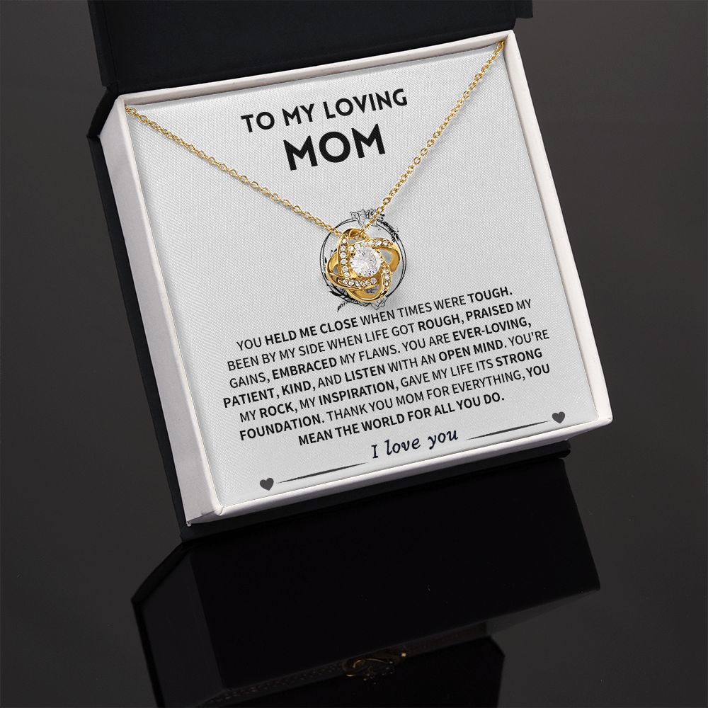 Mom Gift- Love Knot Necklace-BUNNYKACHU