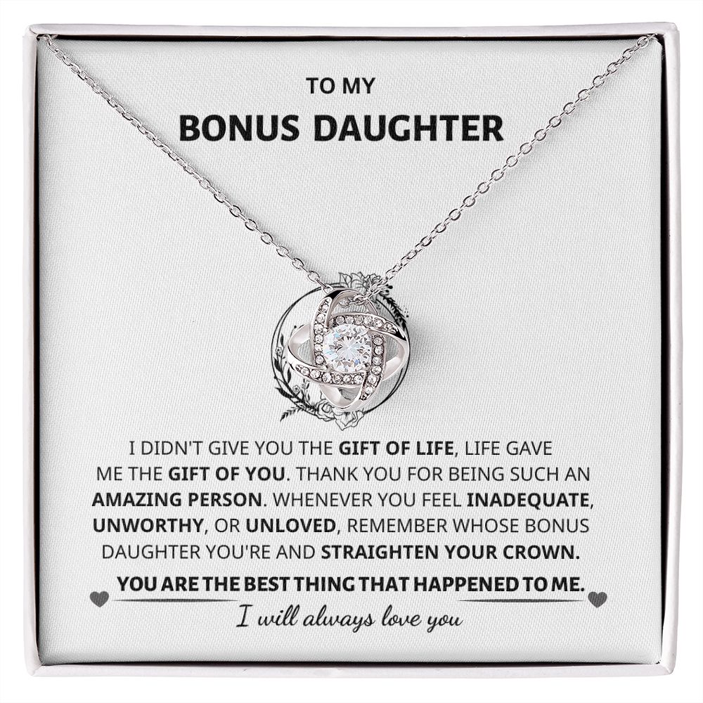 Bonus Daughter Gift- Love Knot Necklace-BUNNYKACHU