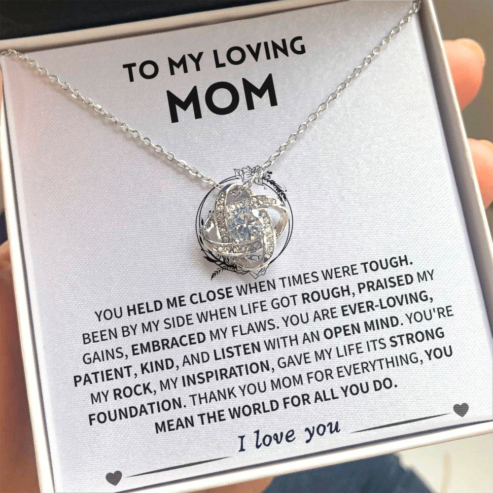 Mom Gift- Love Knot Necklace-BUNNYKACHU