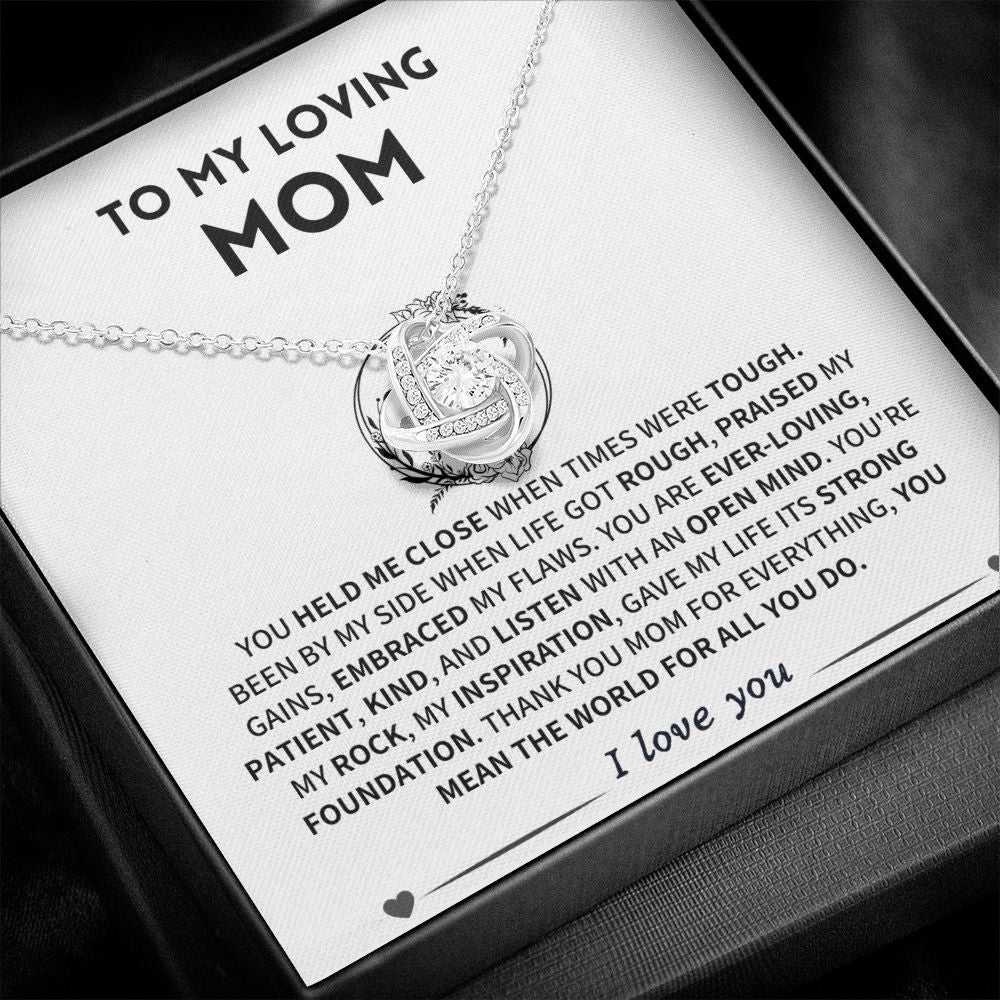 Mom Gift- Love Knot Necklace-BUNNYKACHU