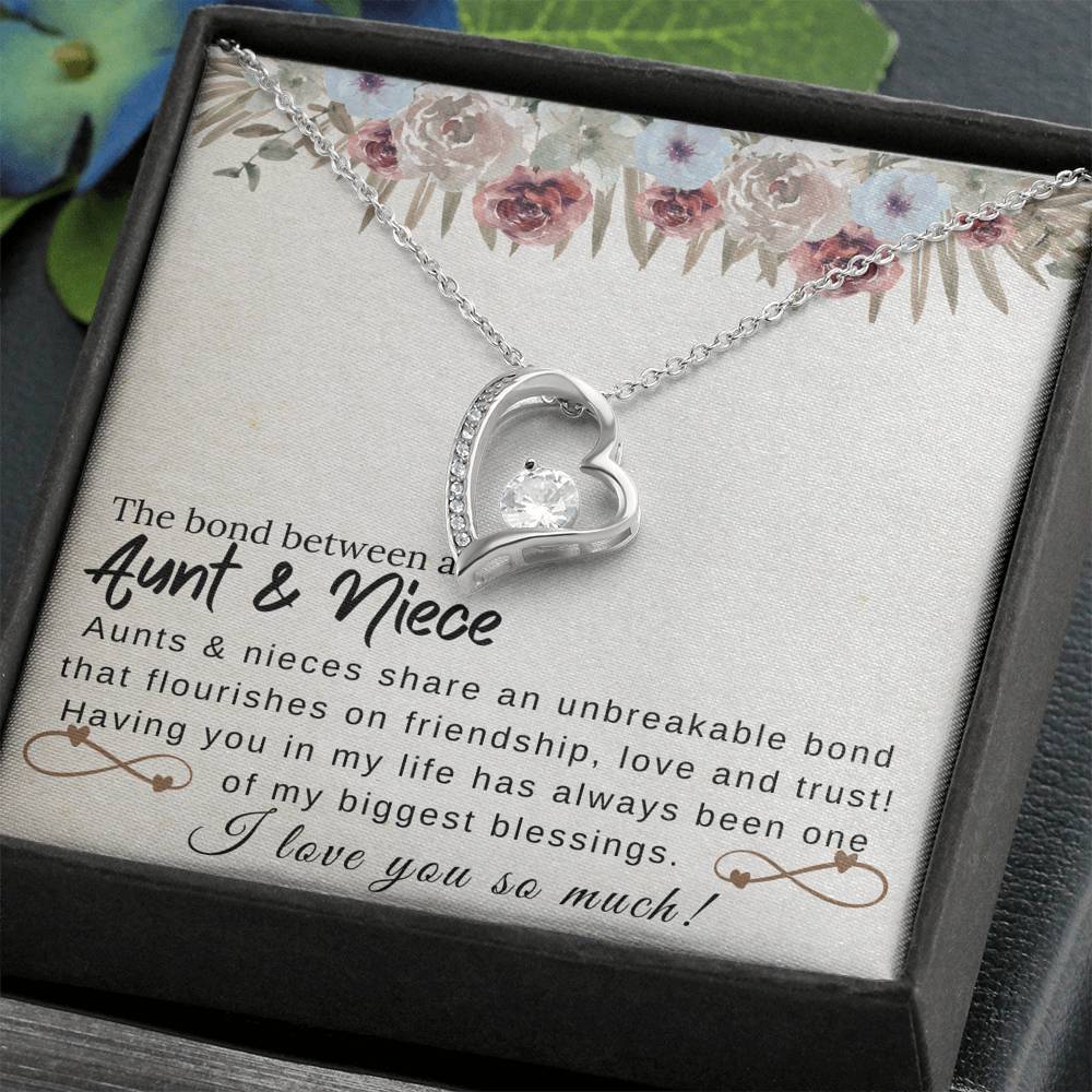 Aunt & Niece - Unbreakable bond friendship love and trust - Forever Love Necklace-BUNNYKACHU