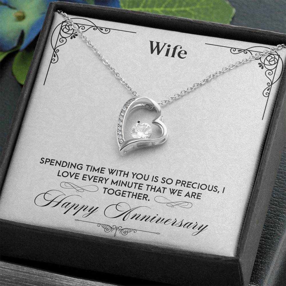 Anniversary Gift to Wife - Precious Moments - Forever Love Necklace-BUNNYKACHU