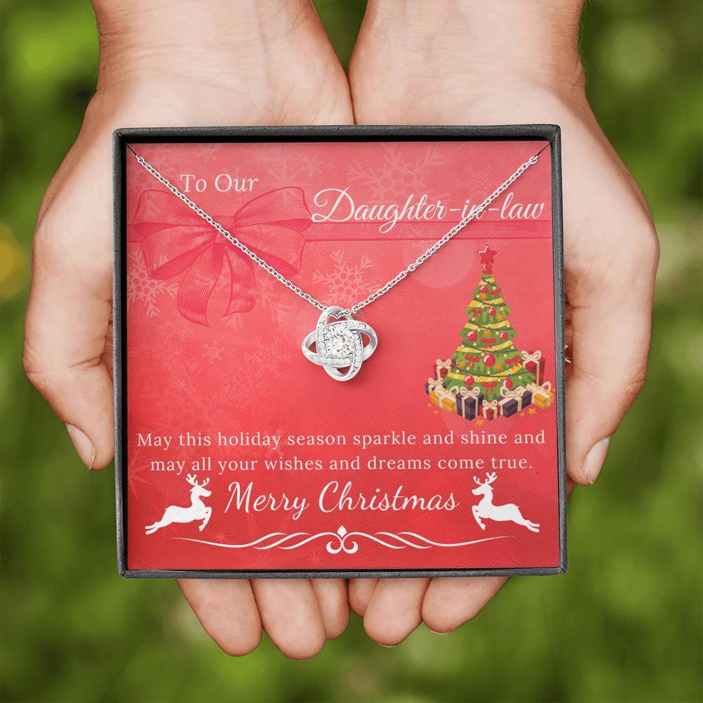 To My Daughter-in-law - Sparkle and Shine Necklace - Christmas Gift-BUNNYKACHU