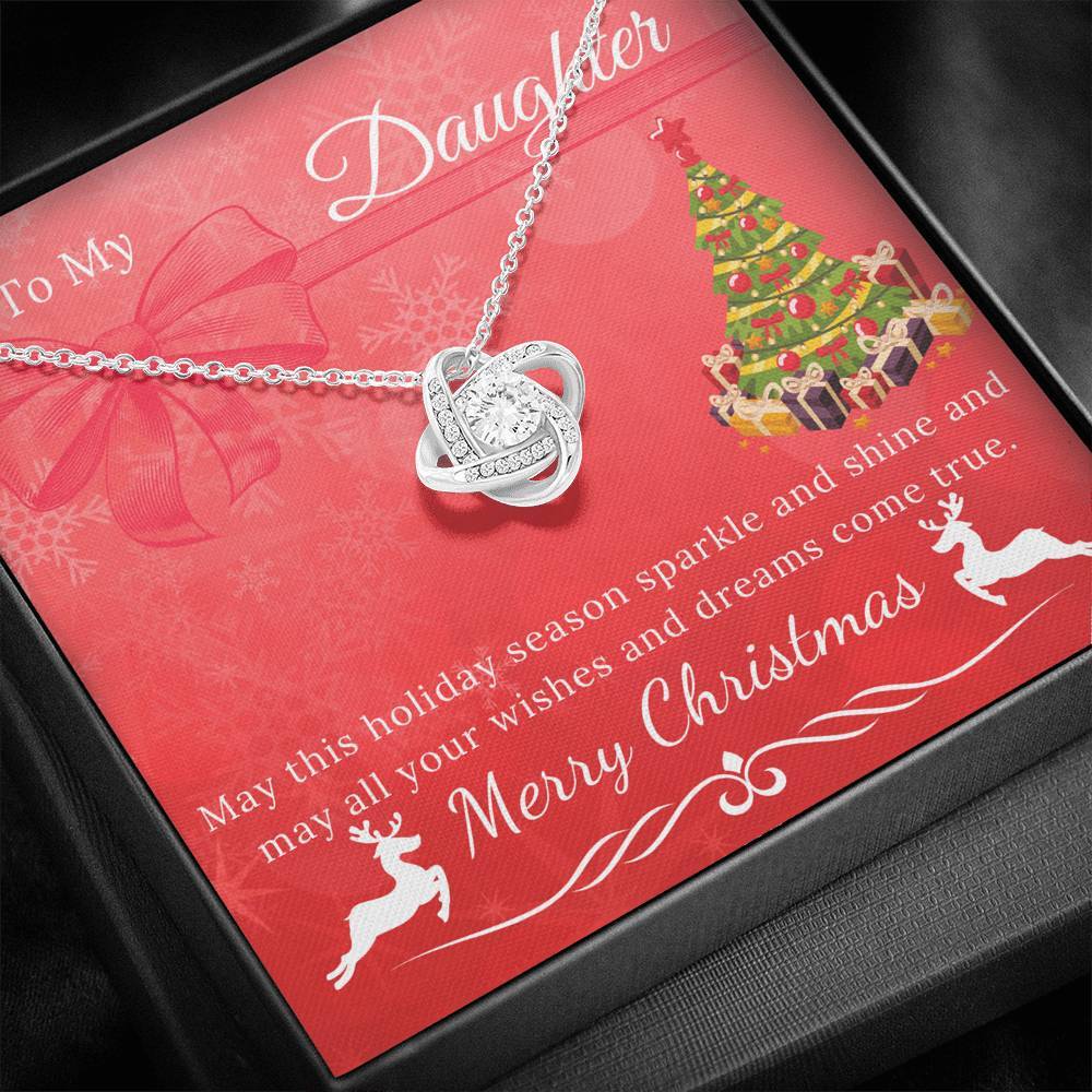 To My Daughter - Sparkle and Shine Necklace - Christmas Gift-BUNNYKACHU