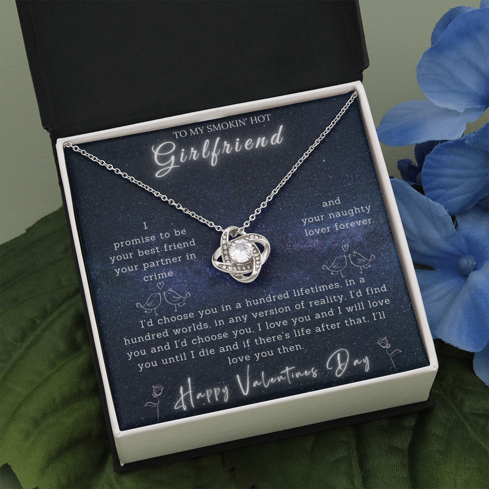 To My Smokin' Hot Girlfriend - Valentines Necklace Gift-BUNNYKACHU