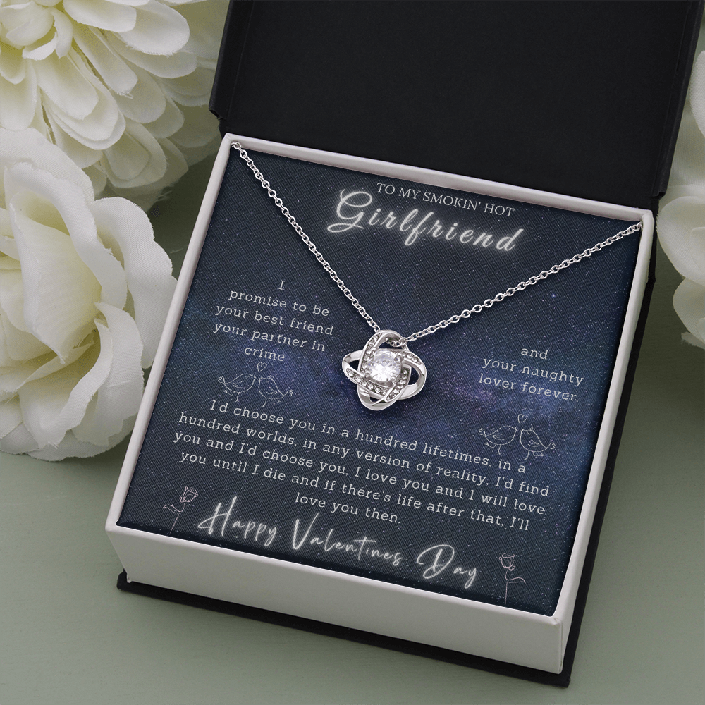 To My Smokin' Hot Girlfriend - Valentines Necklace Gift-BUNNYKACHU