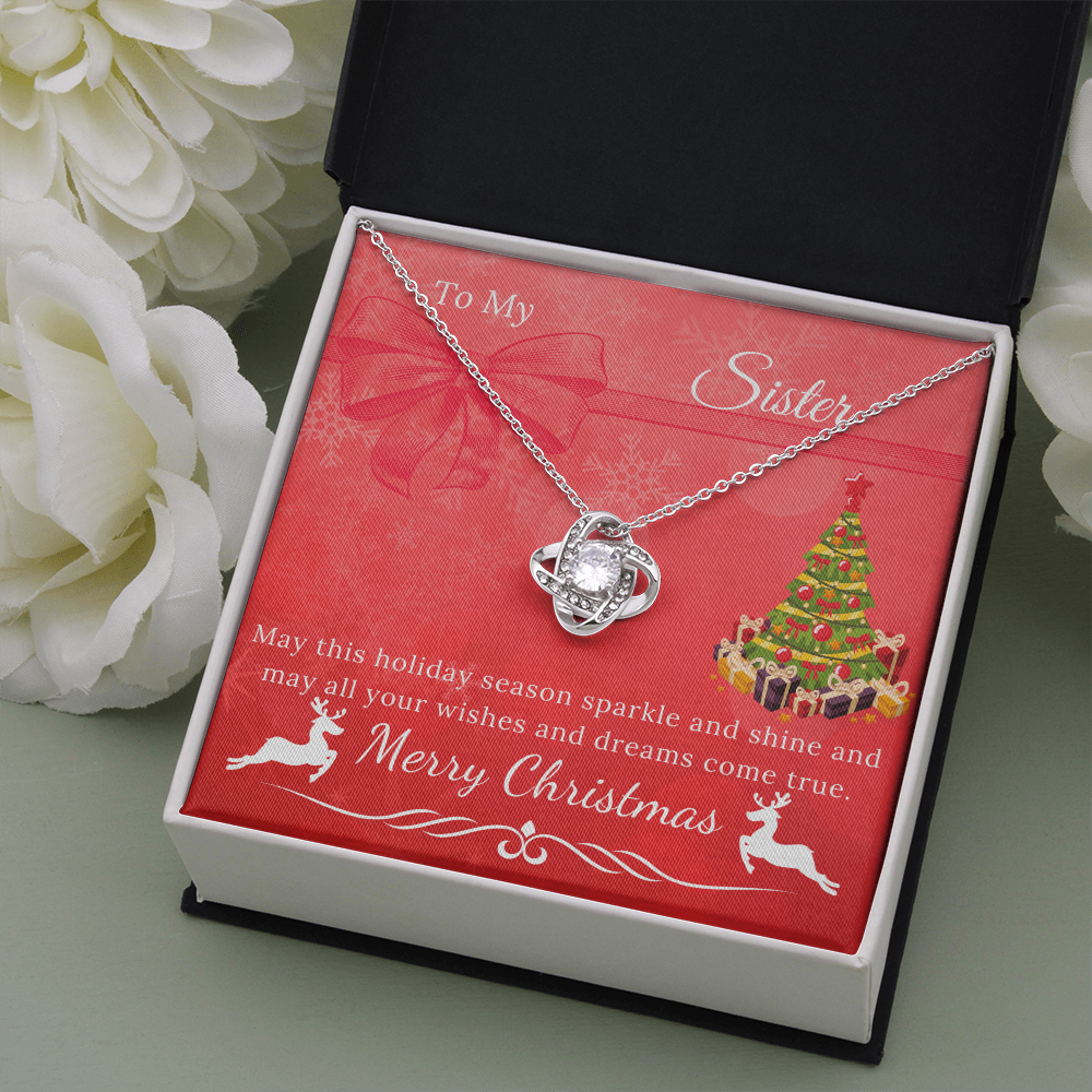 To My Sister - Sparkle and Shine Necklace - Christmas Gift-BUNNYKACHU