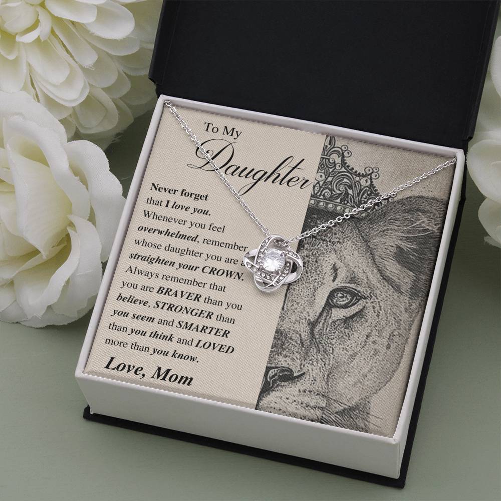 Straighten Your Crown; Daughter Necklace Gift-BUNNYKACHU