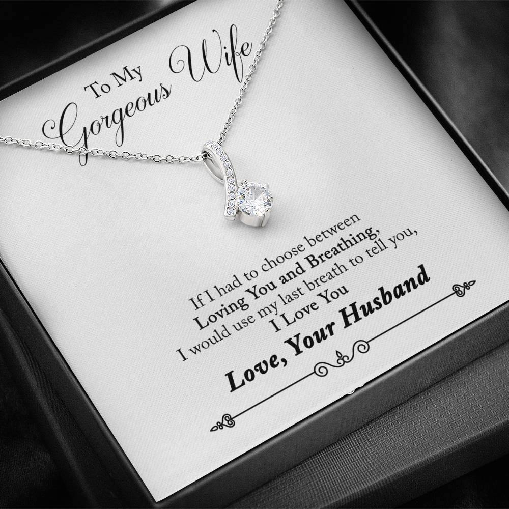 Husband to Wife Alluring Beauty Necklace Love you till the last breadth-BUNNYKACHU