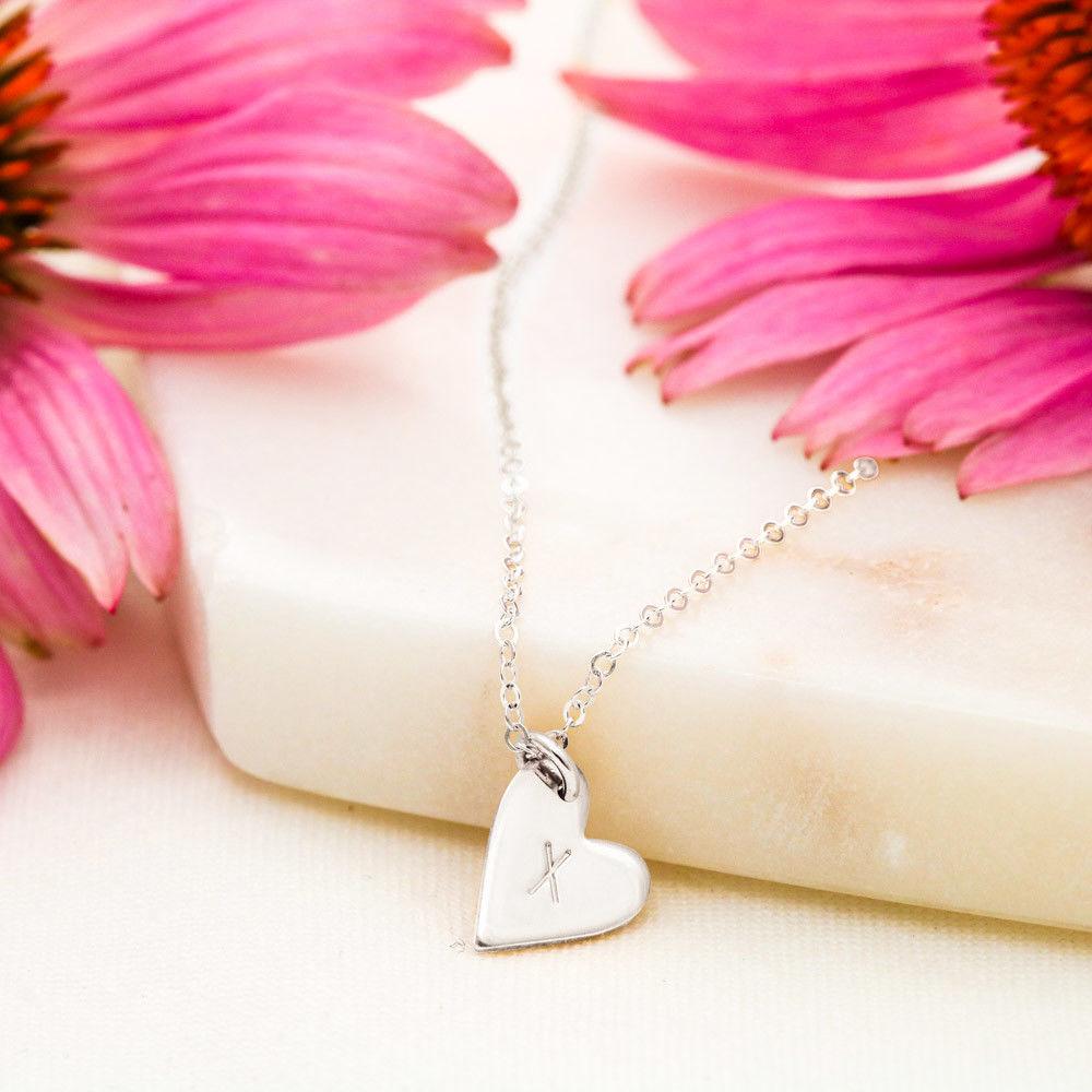 To My Beautiful Granddaughter Heart Charms Love and Light Necklace-BUNNYKACHU