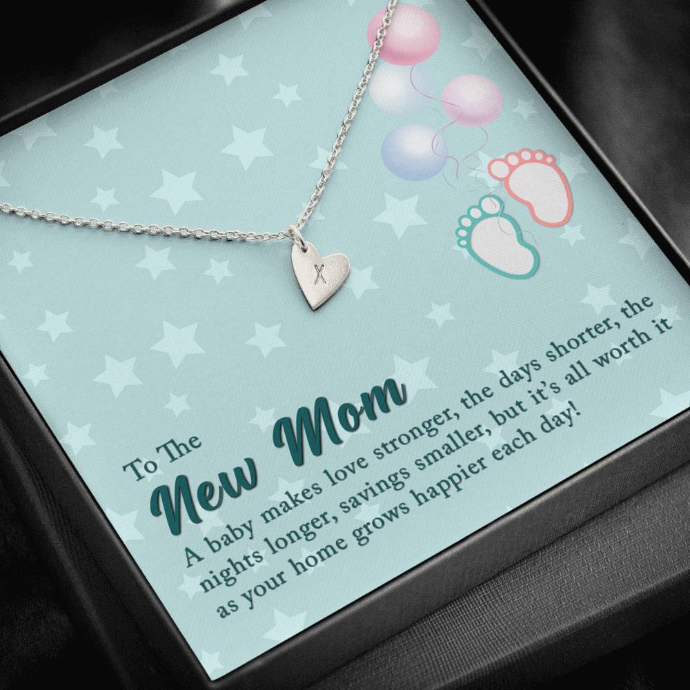 To The New Mom - Baby makes love stronger home grows happier - Sweetest Hearts Necklace-BUNNYKACHU