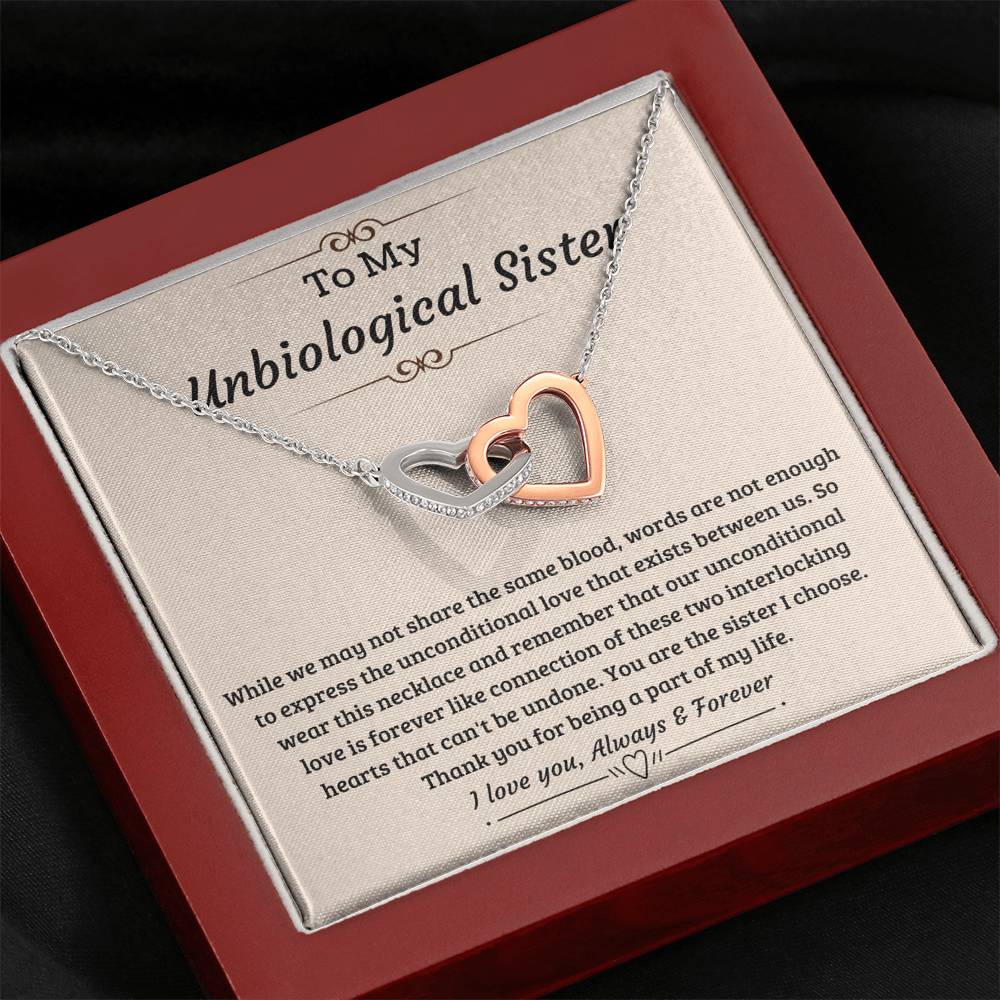 Unbiological sister gift-Unconditional love is forever-BUNNYKACHU