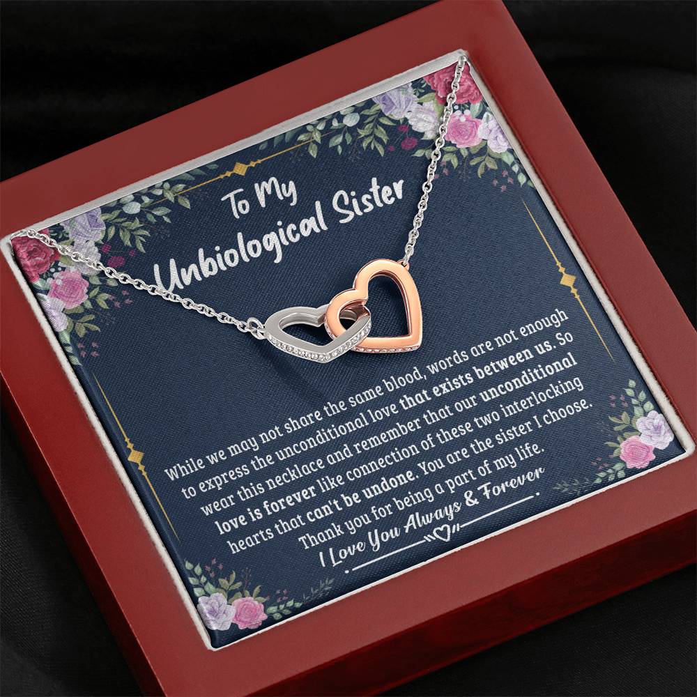 Unbiological sister gift-Unconditional love is forever-BUNNYKACHU