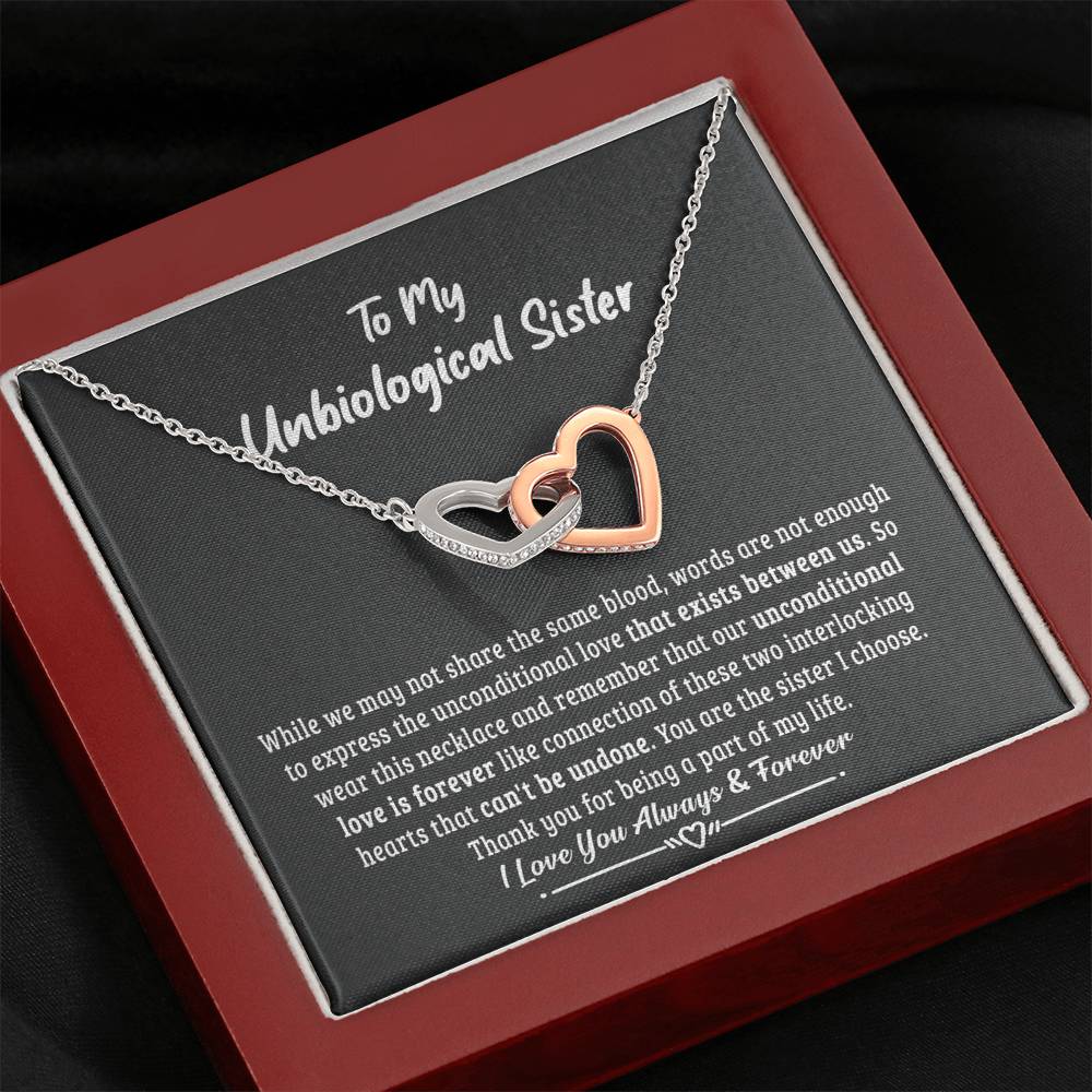 Unbiological sister gift-Unconditional love is forever-BUNNYKACHU