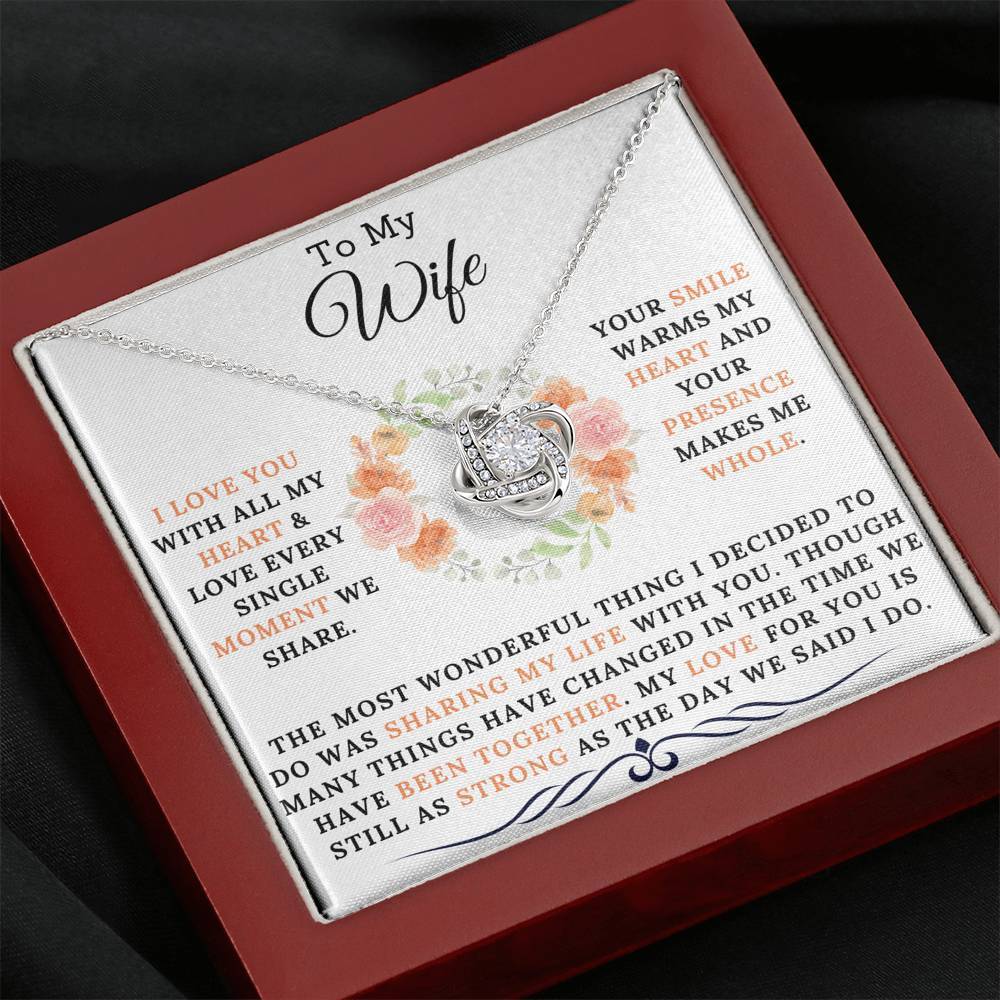 To My Wife - Love Every Single Moment Necklace Gift Set-BUNNYKACHU