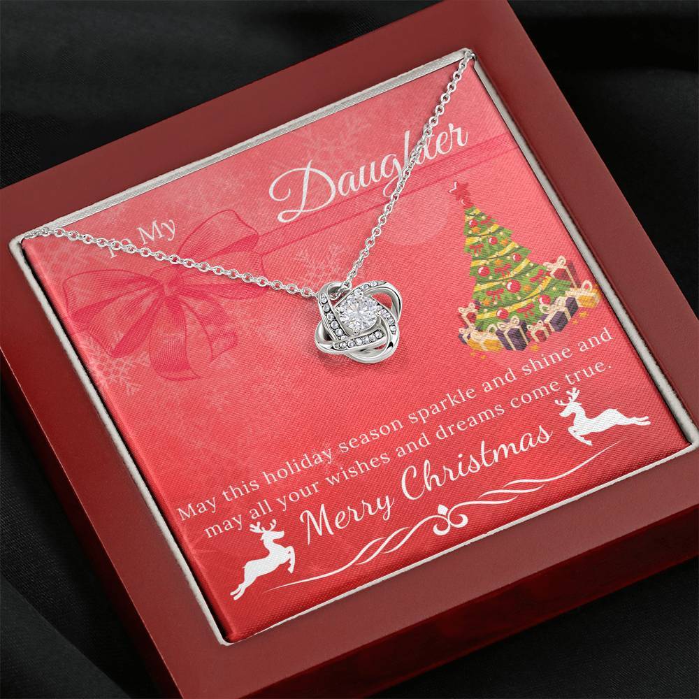 To My Daughter - Sparkle and Shine Necklace - Christmas Gift-BUNNYKACHU