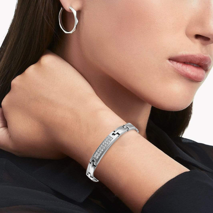 Women's titanium steel crystal magnetic therapy bracelet-BUNNYKACHU