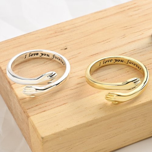 Adjustable Couple Hug Ring-BUNNYKACHU