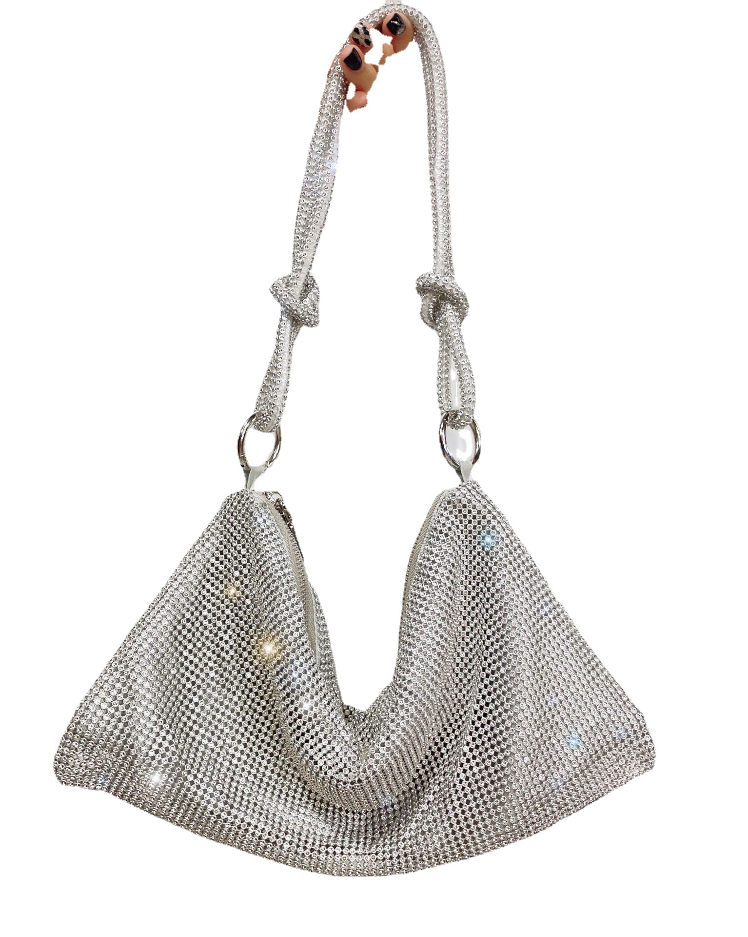 Ladies rhinestone crystal clutch bag-BUNNYKACHU