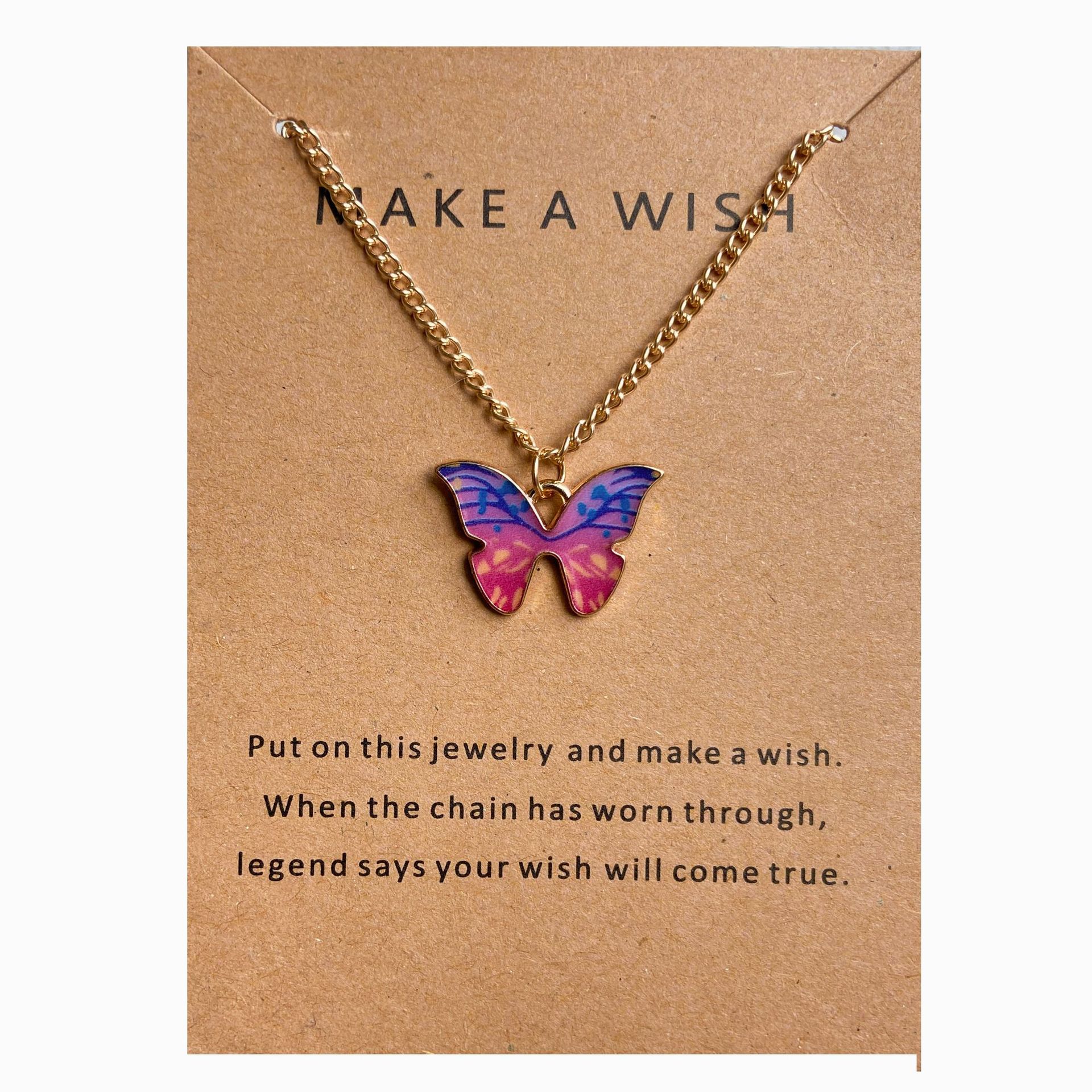 Bohemian fashion butterfly necklace-BUNNYKACHU