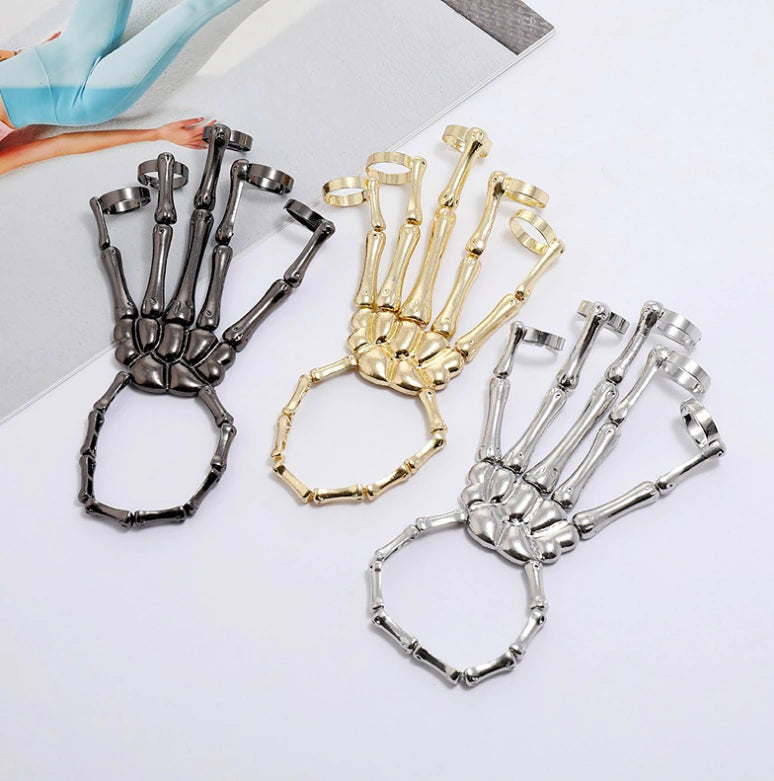 bunnykachu punk skull bracelet-BUNNYKACHU