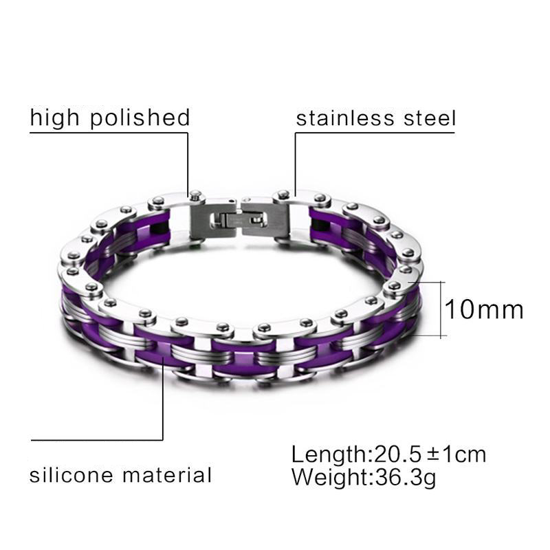 Men's titanium steel bicycle chain bracelet-BUNNYKACHU