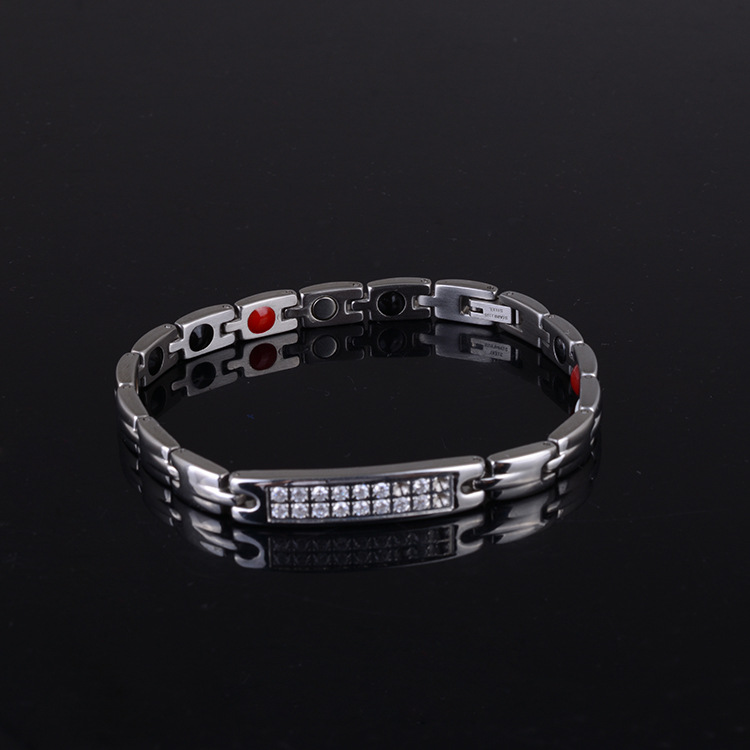 Women's titanium steel crystal magnetic therapy bracelet-BUNNYKACHU