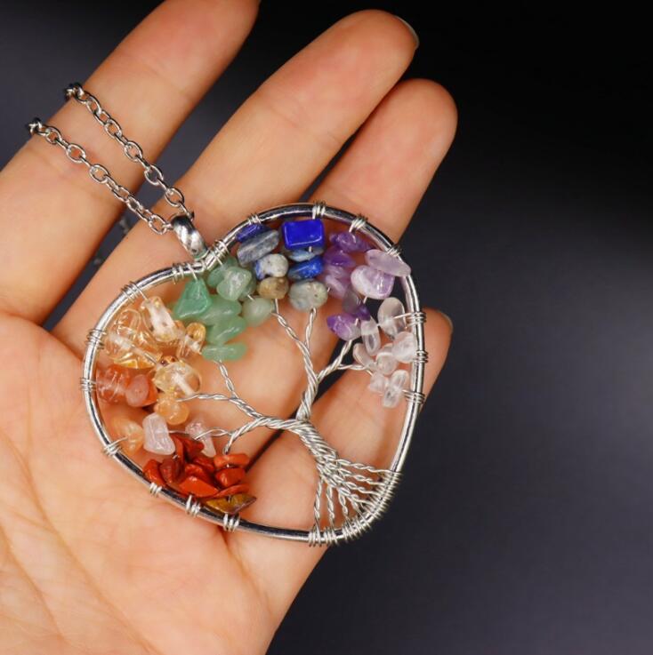 Tree of Life Crystal Necklace-BUNNYKACHU