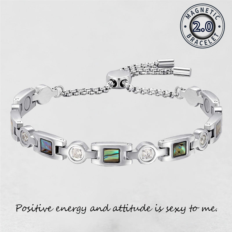 Women's magnetic healing stone titanium bracelet-BUNNYKACHU