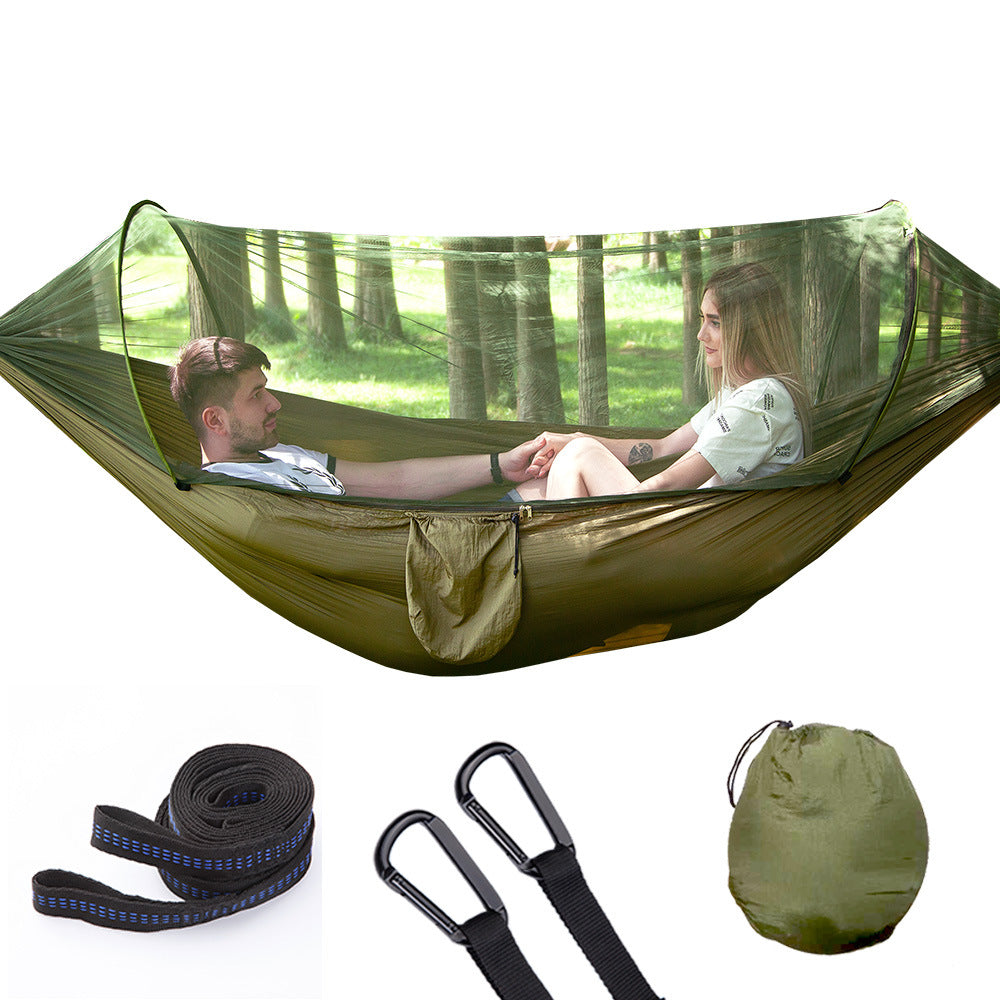 Quick Opening Hammock With Mosquito Net-BUNNYKACHU