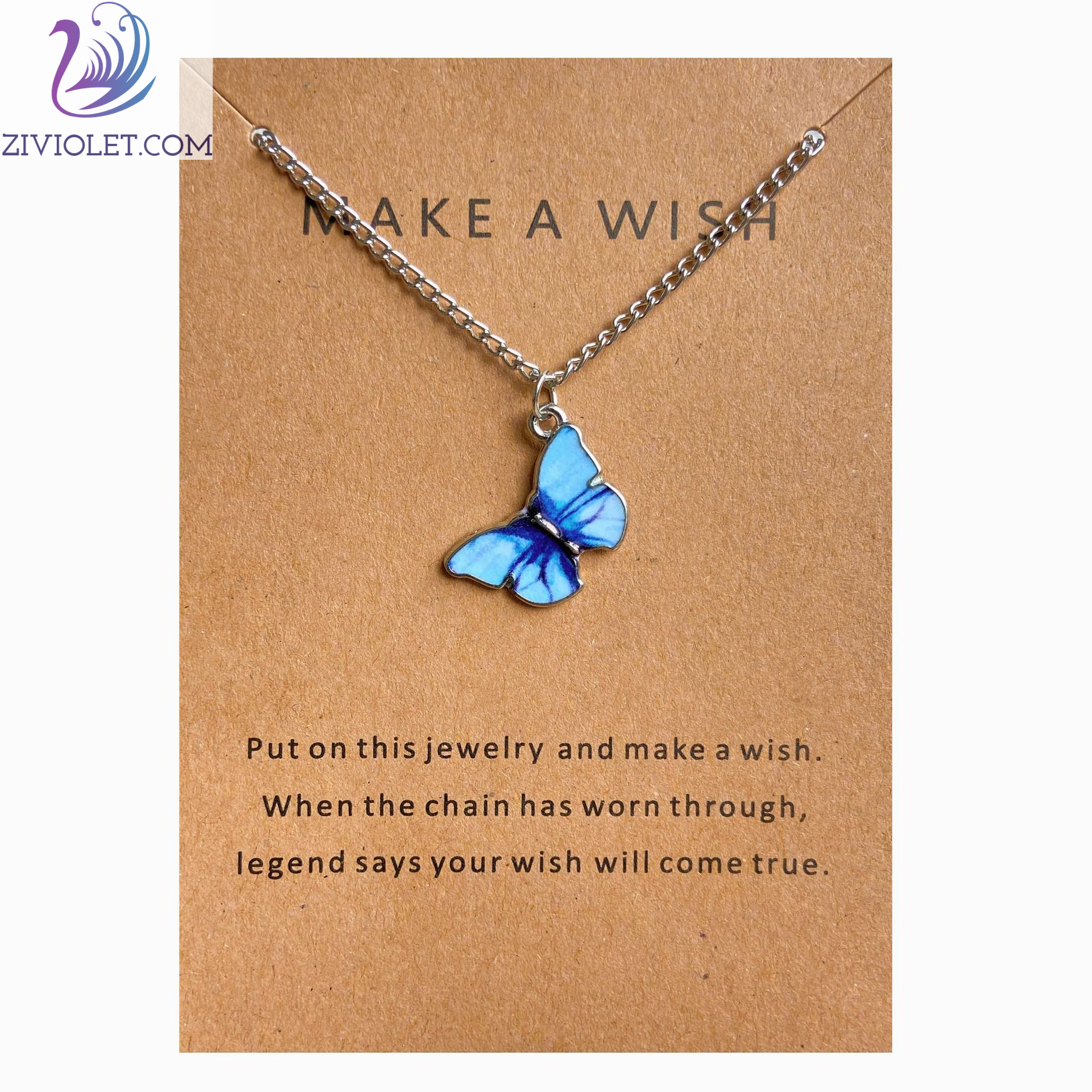 Bohemian fashion butterfly necklace-BUNNYKACHU