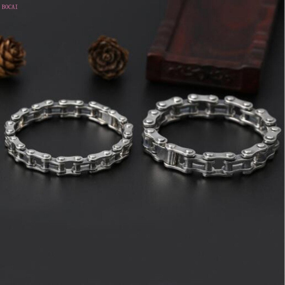 Men's titanium steel bicycle chain bracelet-BUNNYKACHU